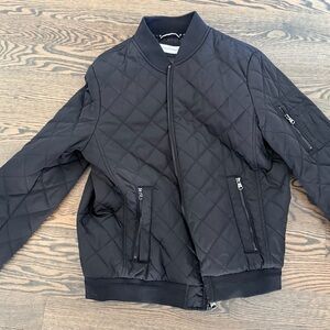 Calvin Klein Black Quilted Bomber Jacket